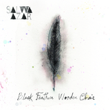 Black Feather Wooden Chair (Salwa Azar)