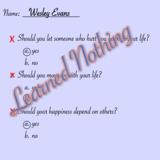 Learned Nothing (Wesley Evans)